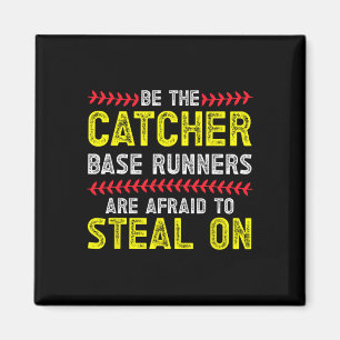 Be The Catcher Girls Softll Catcher Softll Player Magnet