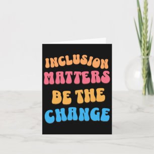 Be The Change And Make A Difference Around You Sti Card