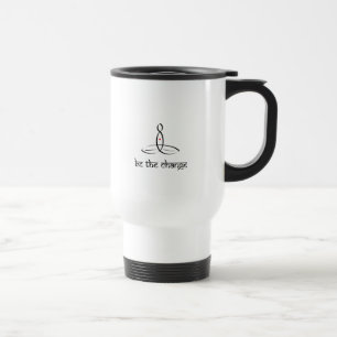Be The Change - Black Sanskrit style Travel Mug