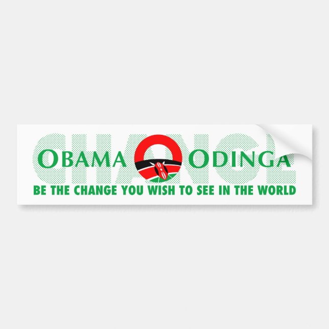 Be the change bumper sticker (Front)