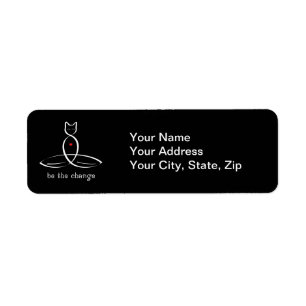 Be The Change - Fancy style text.