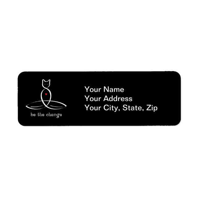 Be The Change - Fancy style text. (Front)