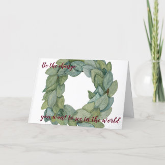 Be The Change Holiday Card