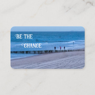 Be the Change life attitude psychologist coaching Business Card