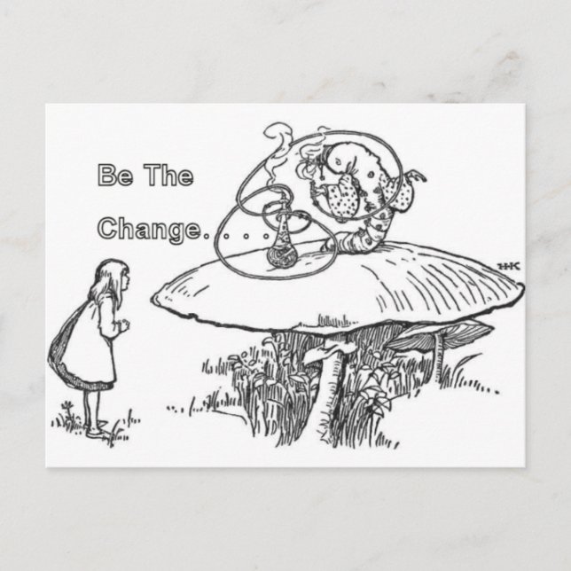 Be The Change Postcard (Front)