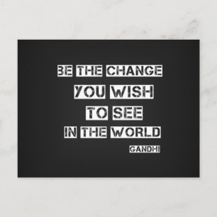 Be the Change Postcard