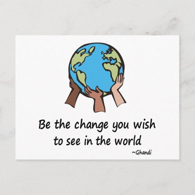 Be the Change postcards (Front)