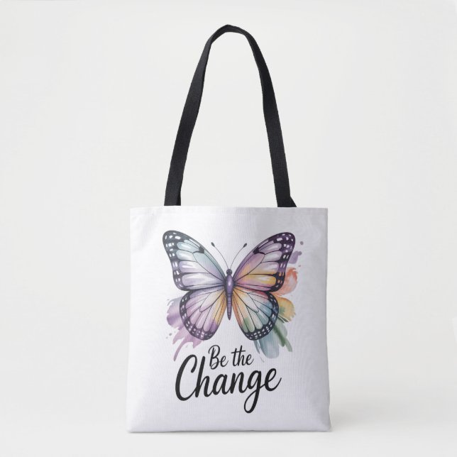 Be The Change Tote Bag (Front)