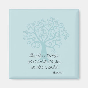 Be the Change Tree Magnet