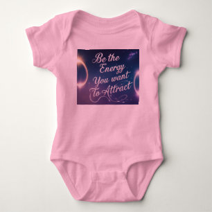 Be the Energy You Want to Attract – Aura Vibe Moti Baby Bodysuit