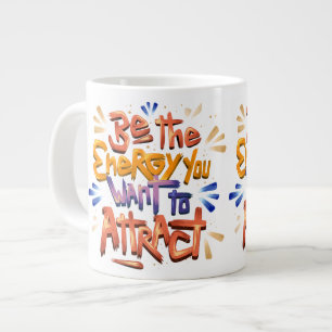 Be The Energy You Want To Attract Large Coffee Mug
