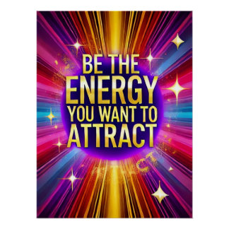 Be the energy you want to attract poster