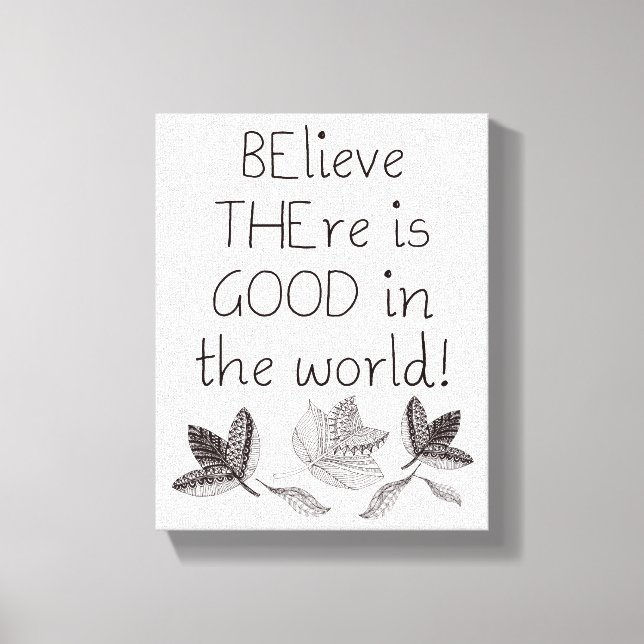 Be The Good 8" x 10" Wrapped Canvas (Front)