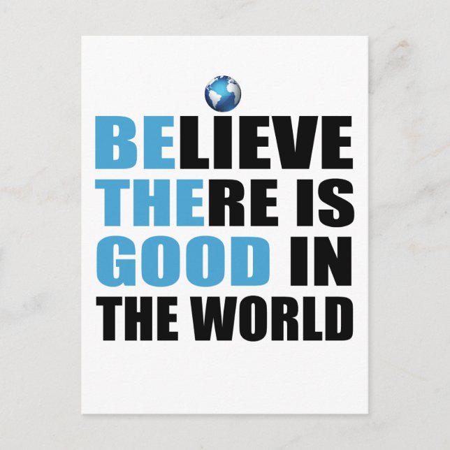 Be The Good postcard (Front)