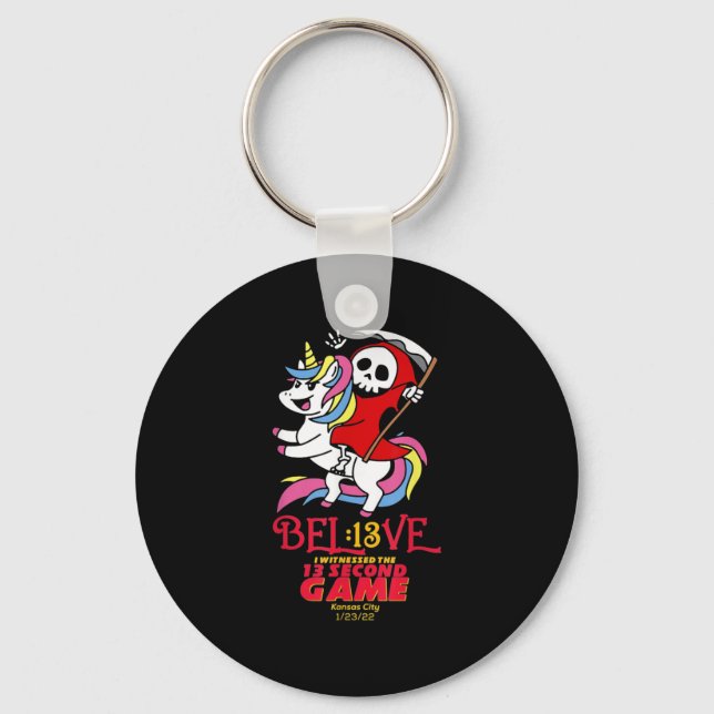 Be the Grim Reaper 13 Second KC Key Ring (Front)