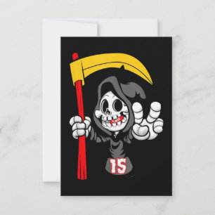 Be The Grim Reaper Football tshirt Card