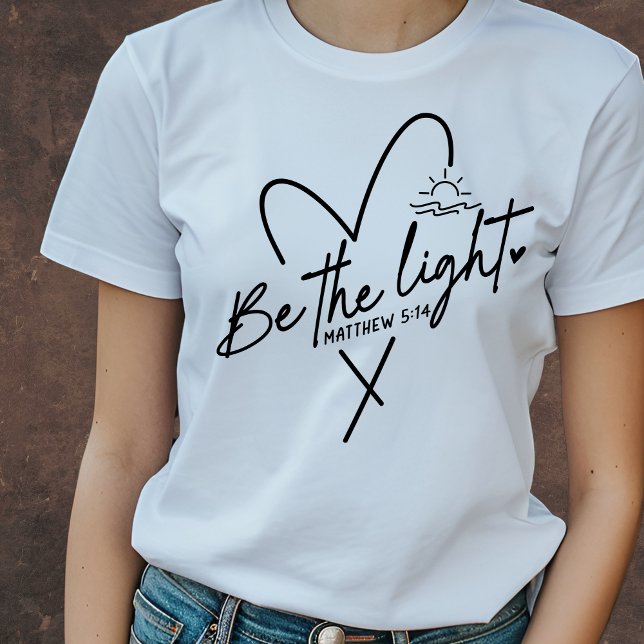 Be the Light | Bible Verse T-Shirt (Creator Uploaded)