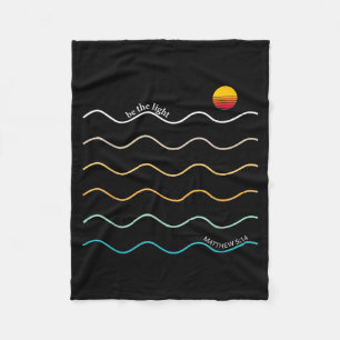 Be The Light Boho Christian Bible Verse Worship Ch Fleece Blanket