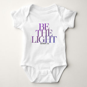 Be the light, Christian, bible verse Baby Bodysuit