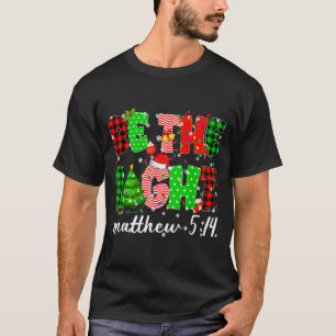 Be The Light Christian Christmas Pjs Xmas Men Wome T-Shirt