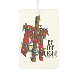 Be the light Jesus birthday Merry Christmas Love Car Air Freshener