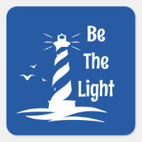 Be The Light Lighthouse White Silhouette Style Coa