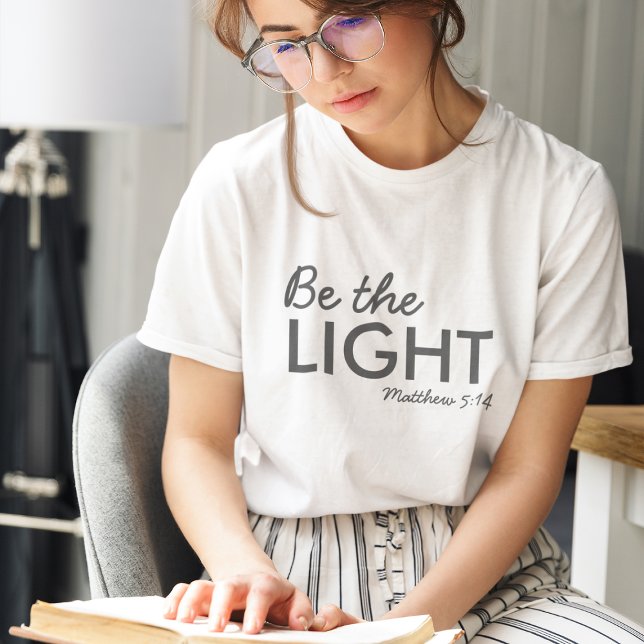Be the Light | Matthew 5:14 Bible Verse Christian Tri-Blend Shirt (Creator Uploaded)