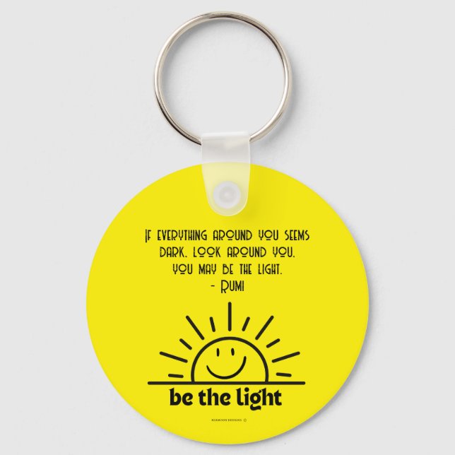 Be the Light Peace Key Chain (Front)