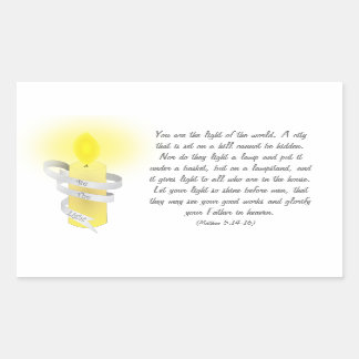 Be The Light Rectangular Sticker