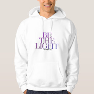 Be The Light Retro Distressed Men's Hoodie