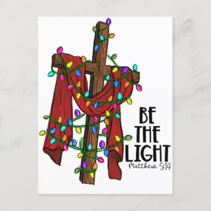 Be the light True Story Jesus Birth Manger Christm Postcard