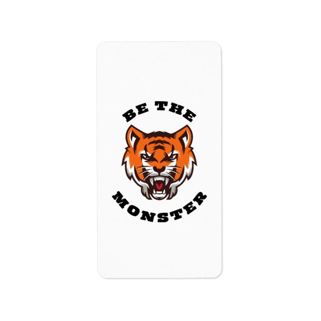 BE THE MONSTER LABEL (Front)