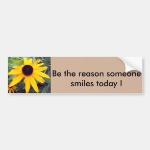 "Be the reason someone smiles today" Bumper Sticke Sticker