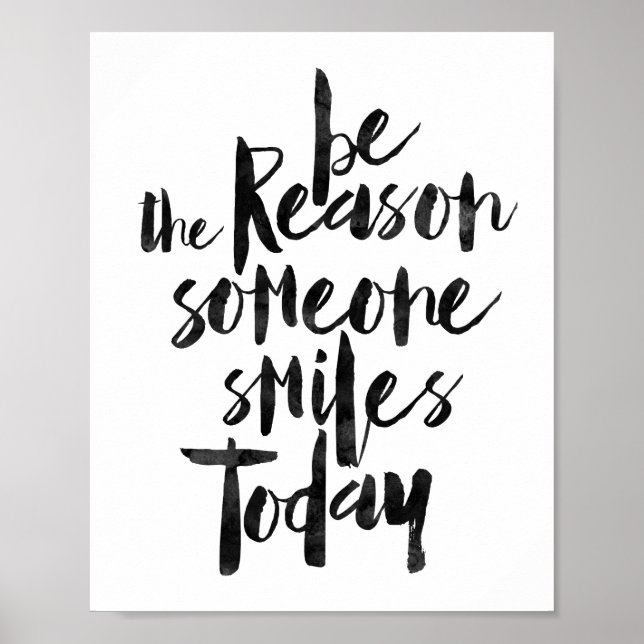 Be The Reason Someone Smiles Today Poster (Front)