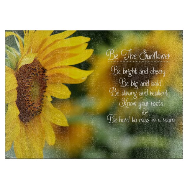 Be The Sunflower Cutting Board (Front)