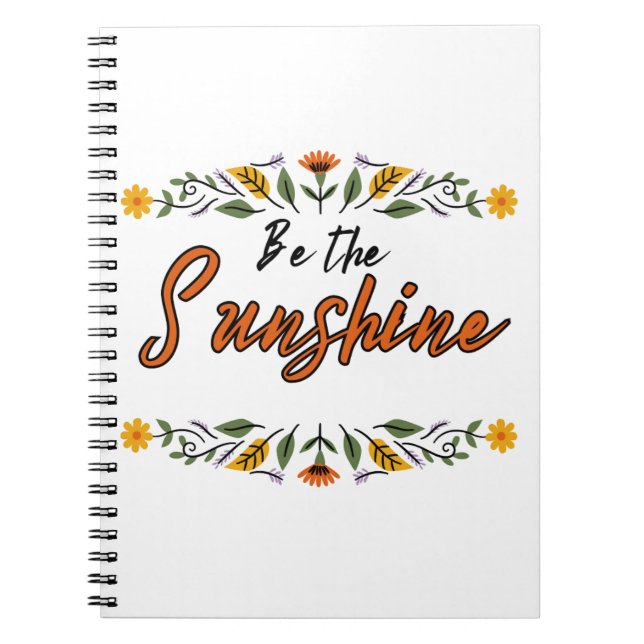 be the sunshine notebook (Front)