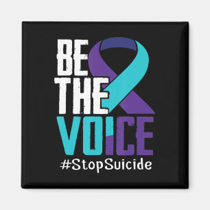 Be the Voice Stop Suicide Awareness Mental Health  Magnet