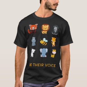 Be Their voice Endangered Animal Species T-Shirt