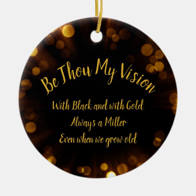 Be Thou My Vision Ceramic Ornament (Front)