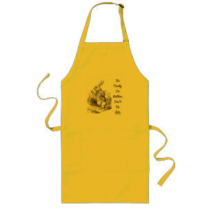 Be Timely- Or Rather, Don't Be Late White Rabbit Long Apron