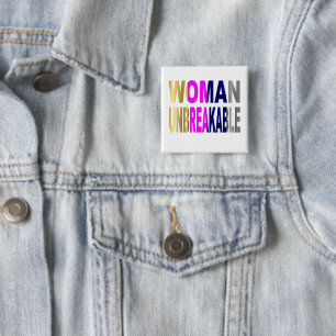 Be Unique 15 Cm Square Badge