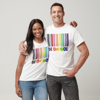 Be Unique Bar Code Lgbt Pride T-Shirt