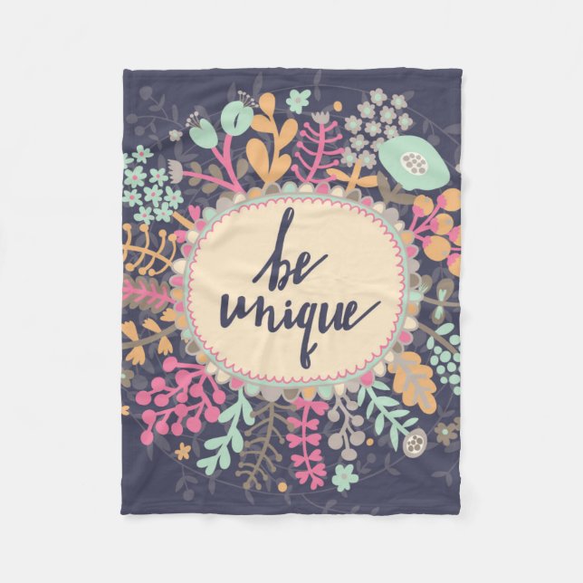 Be Unique Fleece Blanket (Front)