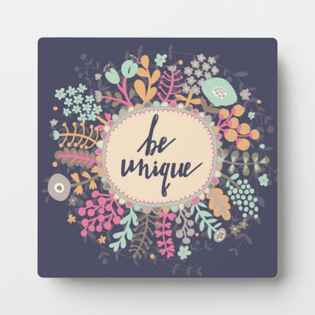 Be Unique Plaque (Front)