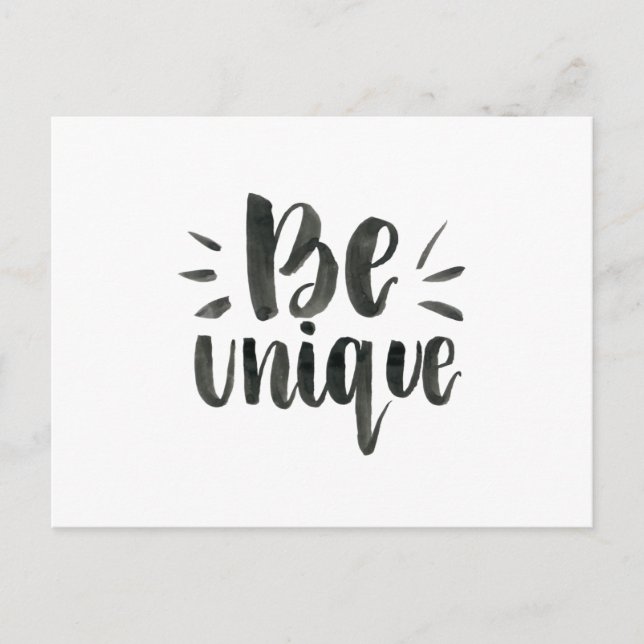 BE Unique Postcard (Front)