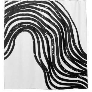 Be Wavy, Never Straight Shower Curtain