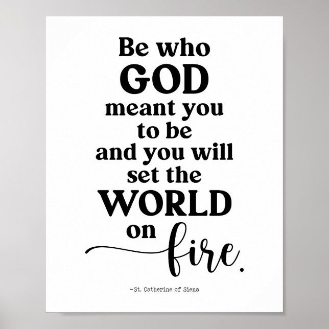 Be Who God Meant You To Be Religious Poster (Front)