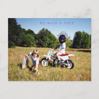 BE WILD & FREE POSTCARD