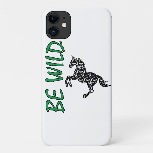 Be Wild-Strong and Decorative Horse  Case-Mate iPhone Case (Back)