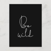 Be wild white font